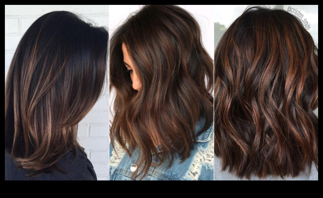 Păr brunetă, alegeri îndrăznețe: experimentați cu stiluri creative și nervoase