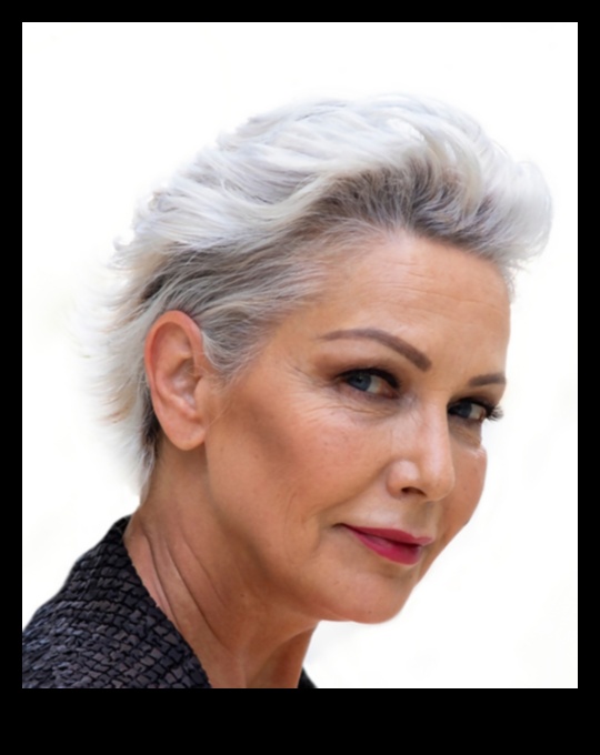 Glamorous Grey: Idei elegante de păr scurt pentru vulpile argintii