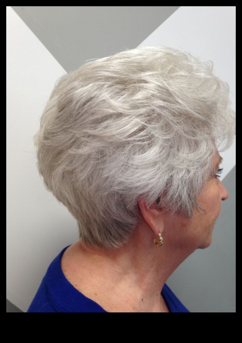 Glamorous Grey: Idei elegante de păr scurt pentru vulpile argintii