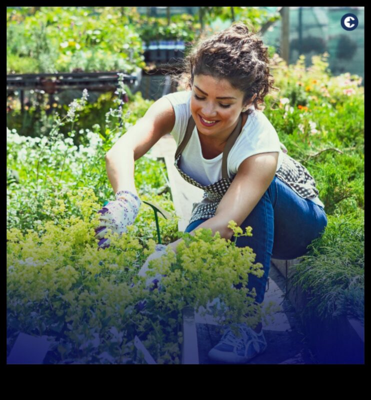 Sală de sport în grădină: exerciții în aer liber în cadru botanic înflorit